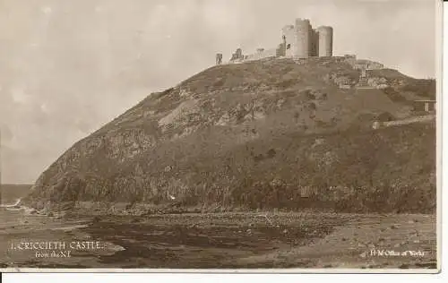 PC30505 Criccieth Castle. Aus der N. E. H. M. Büro der Werke. 1937