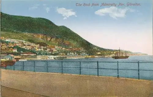 PC29142 The Rock vom Admiralty Pier. Gibraltar