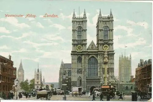 PC26758 Westminster Abbey. London. 1908