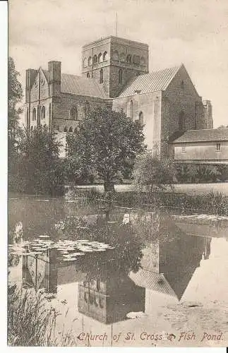 PC32623 Kirche St. Kreuz- und Fischteich. Frith. Nr. 55880