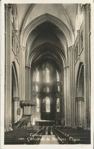 PC30660 Genf. Kathedrale St. Pierre Chor. O. Schneider. Nr. 180