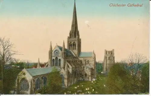 PC26063 Chichester-Kathedrale. W.H. Barrett. 1922