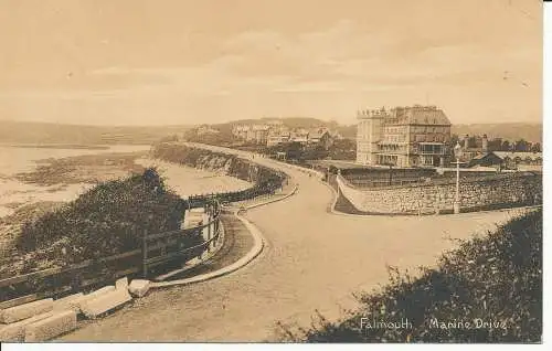 PC23655 Falmouth. Marine Drive. 1918