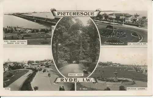 PC28477 malerischer Ryde. I.W. Multi View. G. Dean. Die Bucht. Nr. D.923. RP. 1954