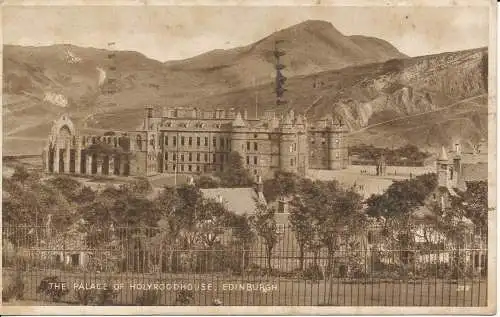 PC32702 Der Palast von Holyroodhouse. Edinburgh. Valentinstag. Samt. Nr. 289. 194