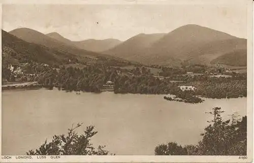 PC32856 Loch Lomond. Luss Glen. Photochrom. Nr. 41850