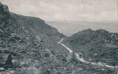 PC32484 Ilkley. Rocky Valley. Photochrom. Getreide. Nr. 5914