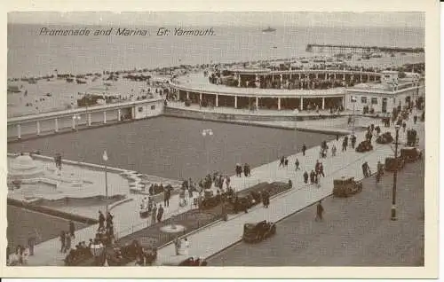 PC32449 Promenade und Marina. Gt. Yarmouth