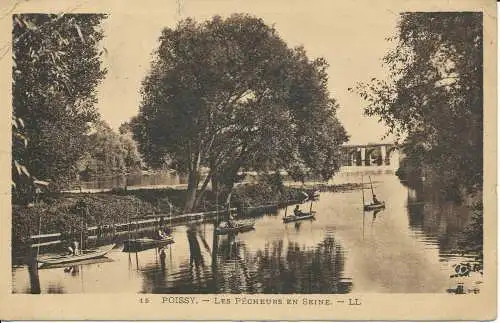 PC31551 Poissy. Die Fischer an der Seine. LL. Nr. 15. 1933