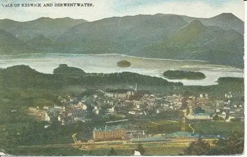 PC24167 Tal von Keswick und Derwentwater. Clark. 1905