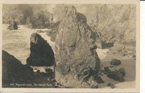 PC25099 Kynance Cove. Der Steeple Rock. Hawke. RP. 1927