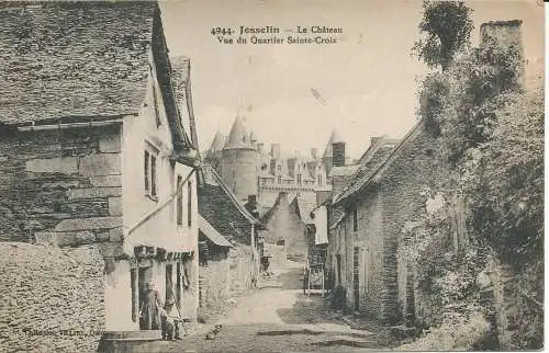 PC31581 Josselin. Das Schloss. Blick auf das Viertel Sainte Croix. Nr. 4944. 1922