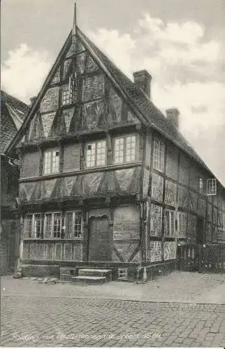 PC31541 Kolding Hus i Helligkorsgade opfort 1589. Rudolf Olsen. Nr. 724. 1958