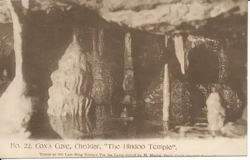 PC30565 Coxs Höhle. Cheddar. Der Hindu-Tempel. Nr. 22