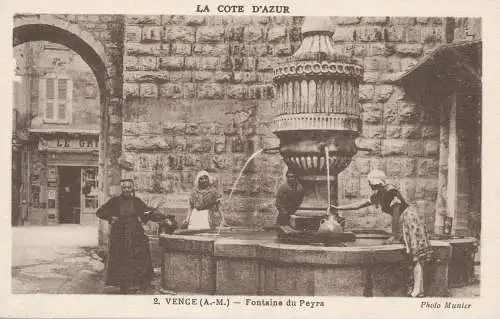 PC26973 La Cote d'Azur. Rache. Peyra-Brunnen. Muniier. Bonjean. Nr. 2