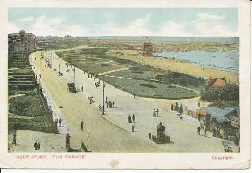 PC29371 Southport. Die Parade. 1905