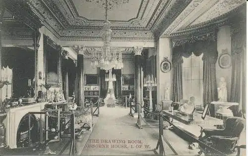 PC25259 Das Wohnzimmer. Osborne House. I. von W. U. Kirk and Sons. Nr. 64. 1910