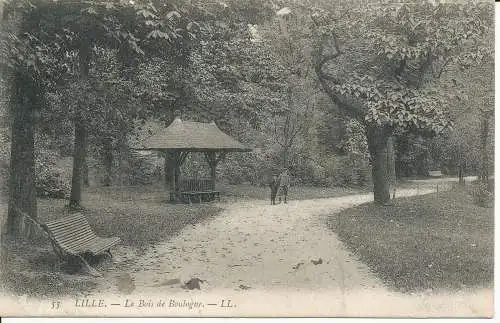 PC32393 Lille. Le Bois de Boulogne. LL. Nr. 55. 1907