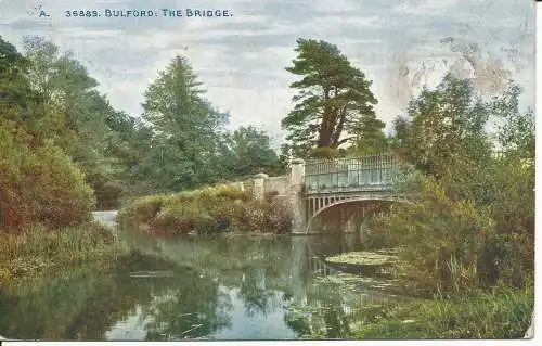 PC24222 Bulford. Die Brücke. Photochrom. Celesque. Nr. A. 36889. 1913