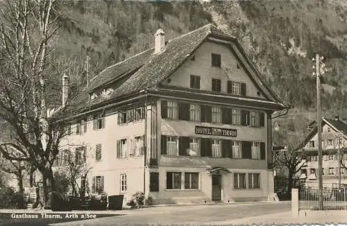 PC31086 Gasthaus Thurm. Arth a. Siehe. Globetrotter. Nr. 9210