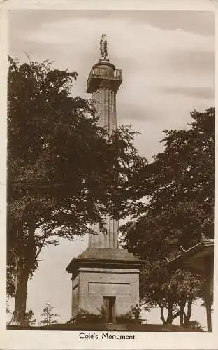 PC24072 Coles Monument. 1938