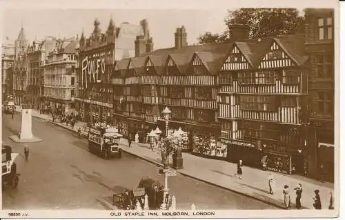 PC28963 Old Staple Inn. Holborn. London. Valentinstag. Nr. 98650. RP