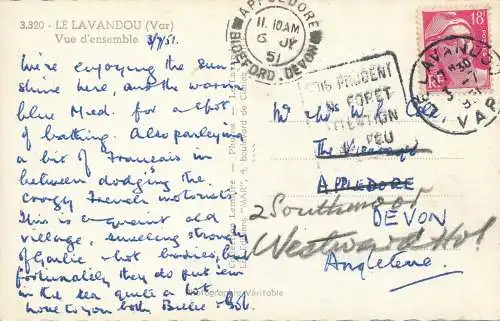 PC31045 Le Lavandou. Übersicht. Lemaire. 1951