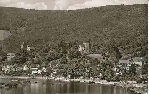 PC31447 Neckarsteinach die Vierburgerstadt. Blick vom Stauwehr. Karl Peters. RP