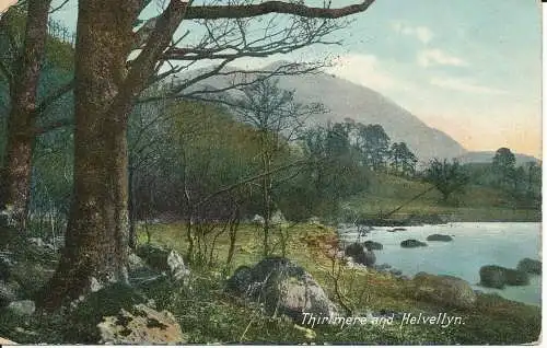 PC32744 Thirlmere und Helvellyn. B. B. London. Nr. A32. 1908