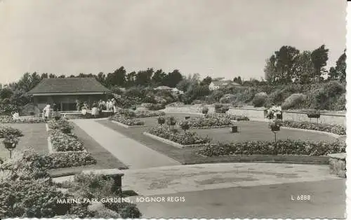 PC29416 Marine Park Gardens. Bognor Regis. Valentinstag. Nr. L 6888. RP. 1963