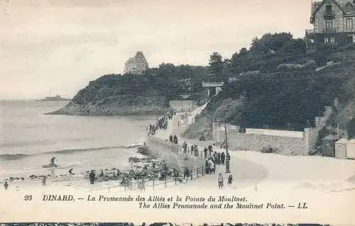 PC31107 Dinard. Die Promenade der Alliierten und der Moulinet Point. Levy und Neurdein Re