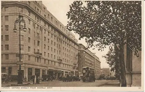 PC29123 London. Oxford Street vom Marble Arch. Photochrom. Nr. 33