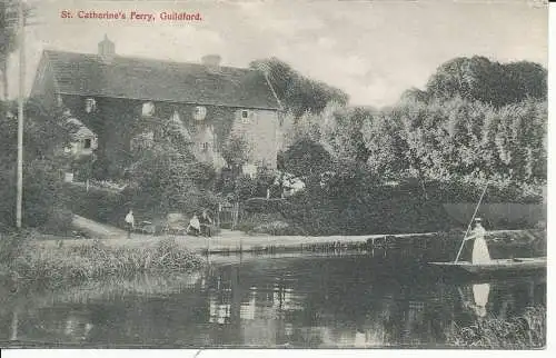 PC23505 St. Catherines Fähre. Guildford. Chester Vaughan. 1906