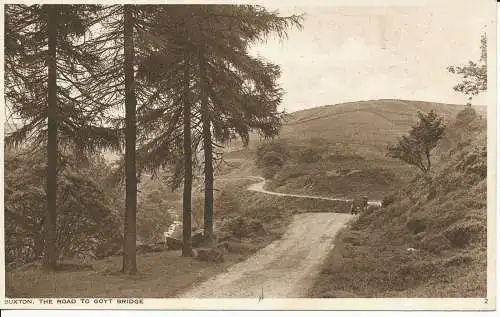 PC32435 Buxton. Die Road to Goyt Bridge. Photochrom. Nr. 2