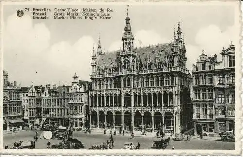 PC31606 Brüssel. Marktplatz. Kings House. A. Dohmen. 1958