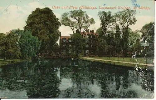 PC28885 See und Neubauten. Emmanuel College. Cambridge. Valentinstag. Nr. 35273