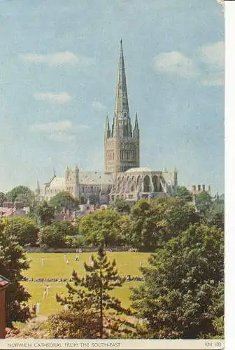 PC24156 Norwich Cathedral aus dem Südosten. Jarrold. RP. 1952