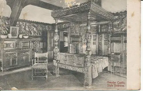 PC26024 Schloss Gwydyr. Staatsschlafzimmer. O. Evans. 1912