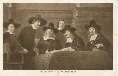 PC32380 von Rembrandt. Staalmeesters. Weenk