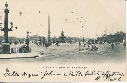 PC31557 Paris. Place de la Concorde. Nr. 7. 1903