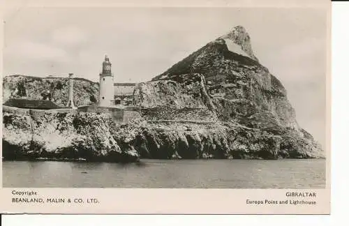 PC30605 Gibraltar. Europa Point und Leuchtturm. Beanland. Klug