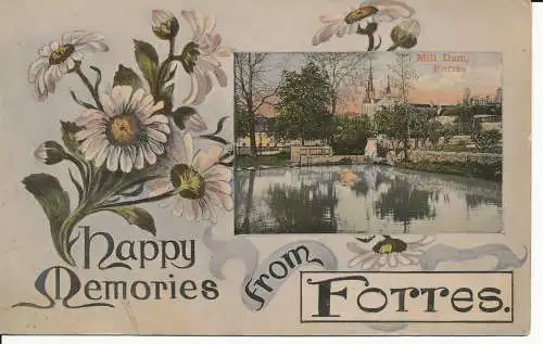 PC28622 Happy Memories von Forres. Fräsdamm. Davidson Floral. 1912