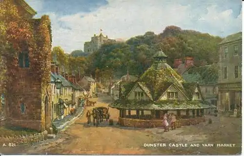 PC26093 Dunster Castle and Garn Market. Valentinstag. Nr. A.821. 1968