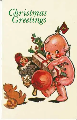 PC28925 Weihnachtsgrüße. Ein Baby mit Geschenken. Merrimack. Nr. 90367