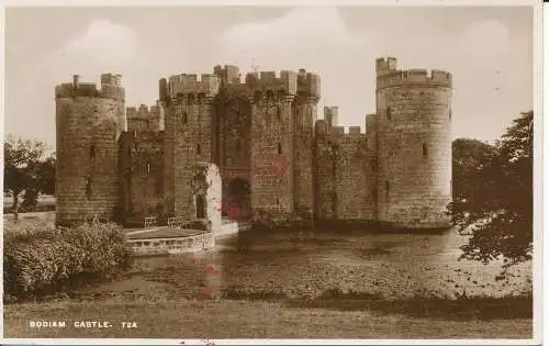 PC26079 Bodiam Castle. S. und E. Norman. Nr. 72A. RP. 1939