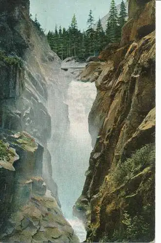 PC27411 alte Postkarte. Wasserfall. I. Handeckfall. 1904