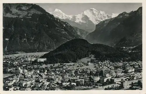 PC31101 Interlaken. Mönch und Jungfrau. Gabler. Nr. 8735. 1935