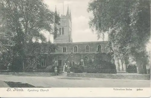 PC32520 St. Neots. Eynsbury Church. Valentinstag. Nr. 50612. 1905