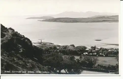 PC35067 Cumbrae und Arran von Largs. Judges Ltd. Nr. 21743. RP