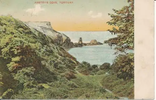 PC30871 Ansteys Cove. Torquay. 1905